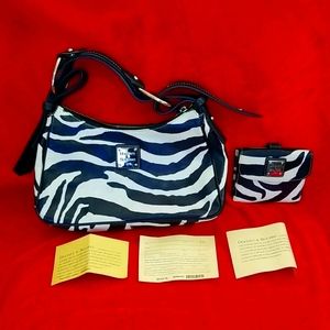 Dooney & Bourke Zebra Print Purse and Wallet